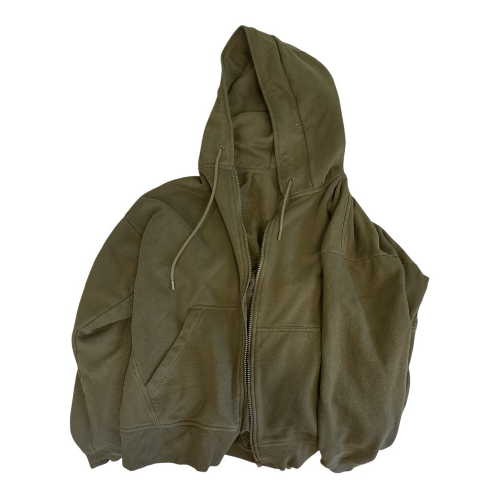 Olive Green Hooded Jacket